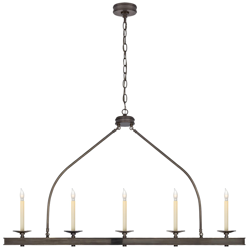 Chapman & Myers Launceton 52 Inch 5 Light Linear Suspension Light by Visual Comfort Signature Collection