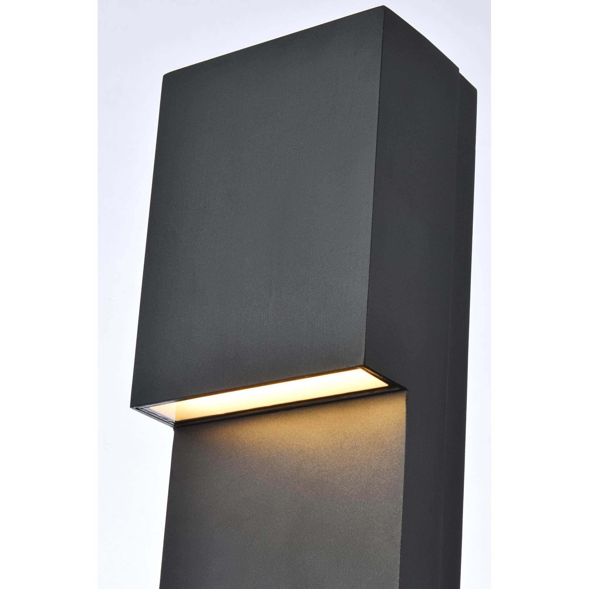 Elegant Lighting Raine 16 Inch Tall LED Outdoor Wall Light