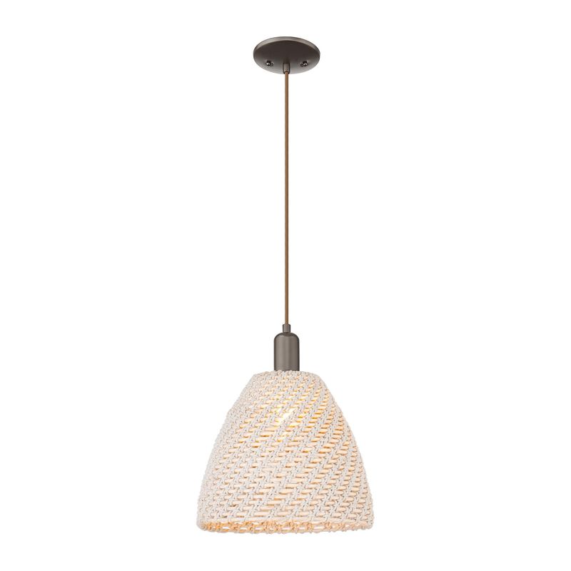 Bruno Marashlian Natural Ballston Dome 12 Inch Mini Pendant by Innovations Lighting