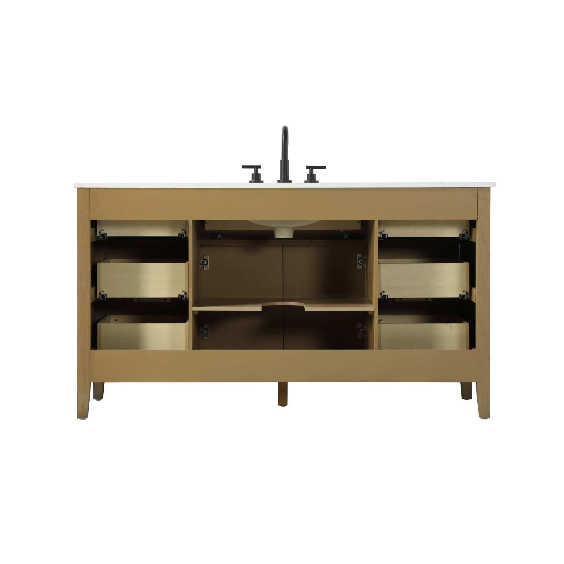 Langston 60 Inch Bath Vanity by Elegant Decor