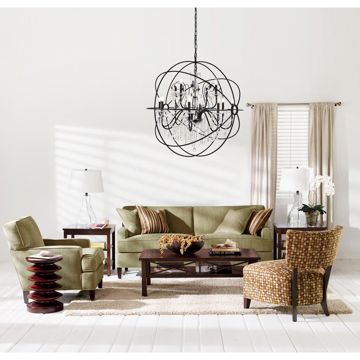 Cordelia 43 Inch 12 Light Chandelier by Elegant Lighting