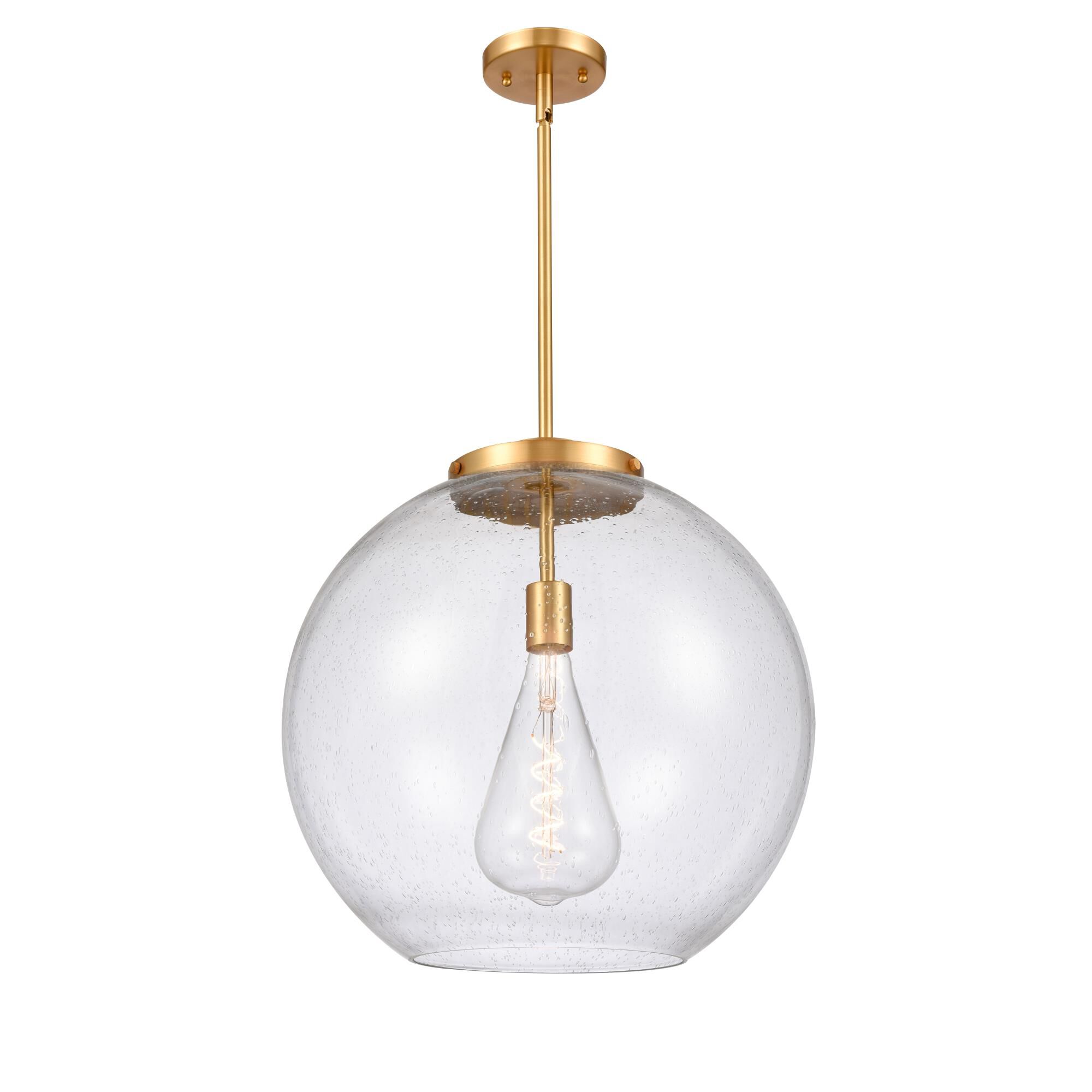 Shown in Satin Gold finish and Seedy Large Athens glass