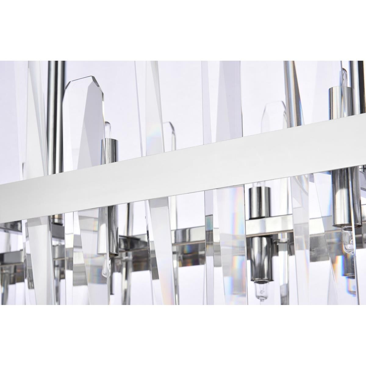 Serena 36 Inch 20 Light Linear Suspension Light by Elegant Lighting