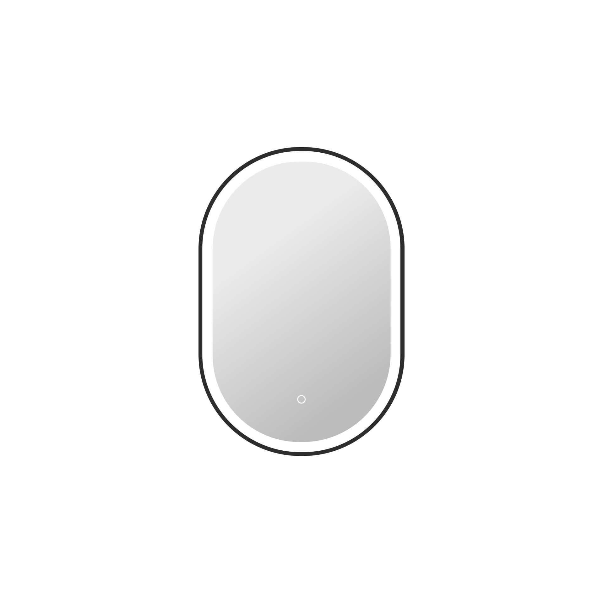 Harmoni 30 Inch Oval LED Lighted Mirror by Elegant Decor