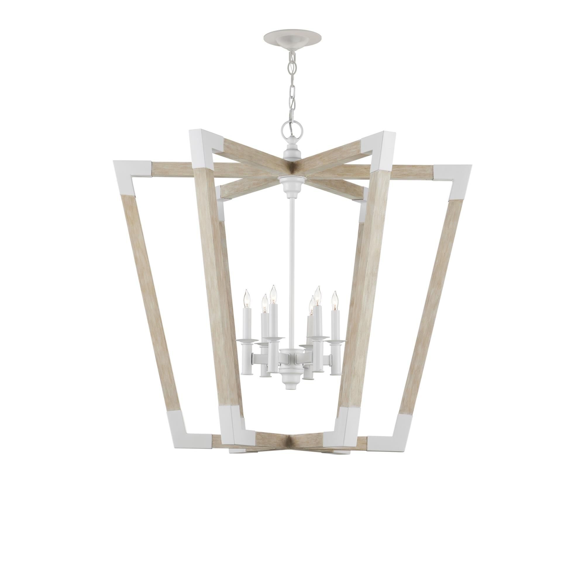 Bastian 37 Inch Cage Pendant by Currey and Company