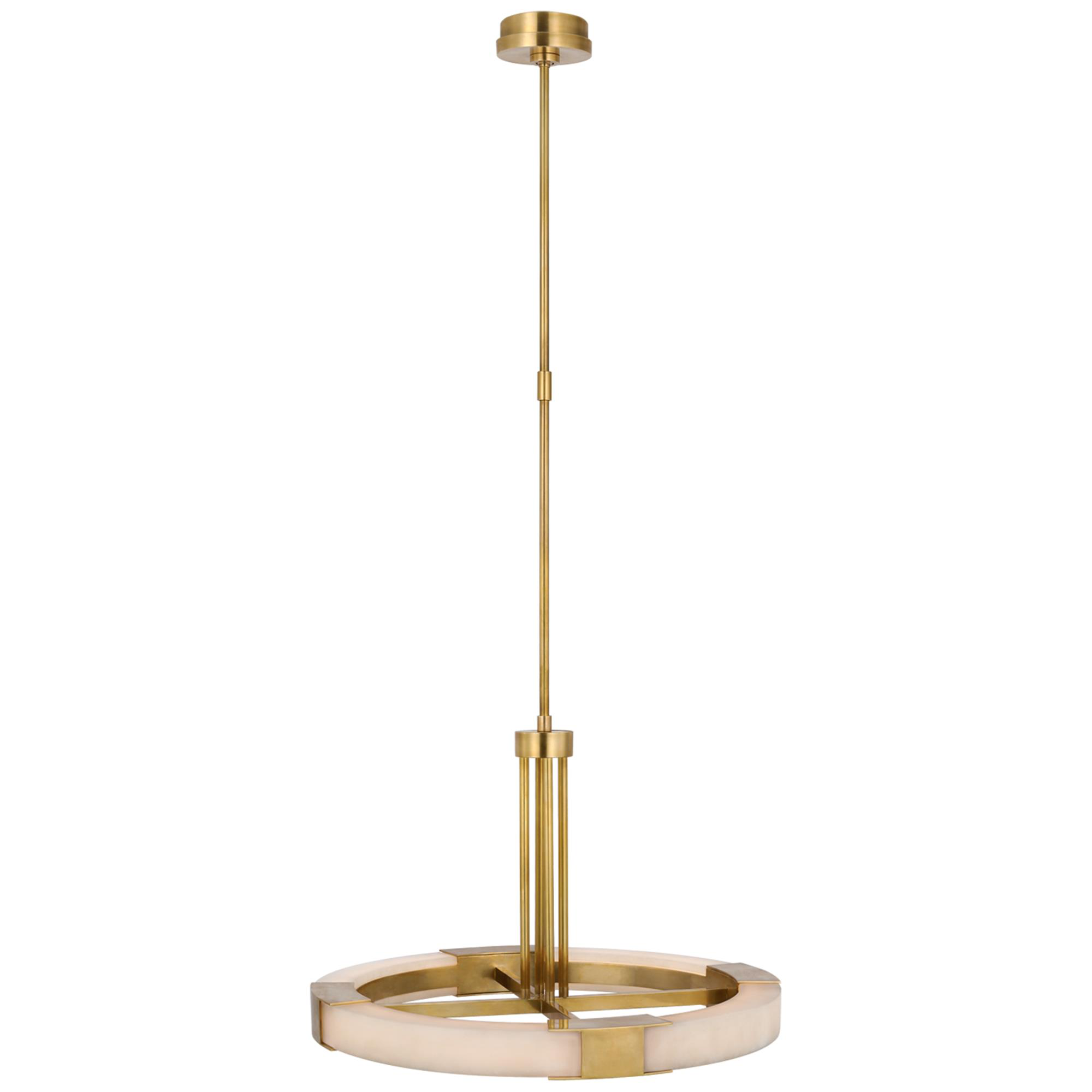 Shown in Antique-Burnished Brass and Alabaster finish