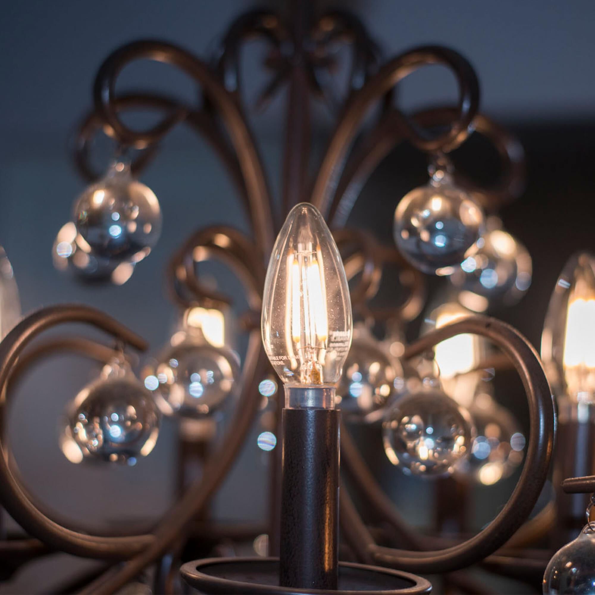 Dimmable 4 Watt 3000K B11 LED Light Bulb 4 Pack,