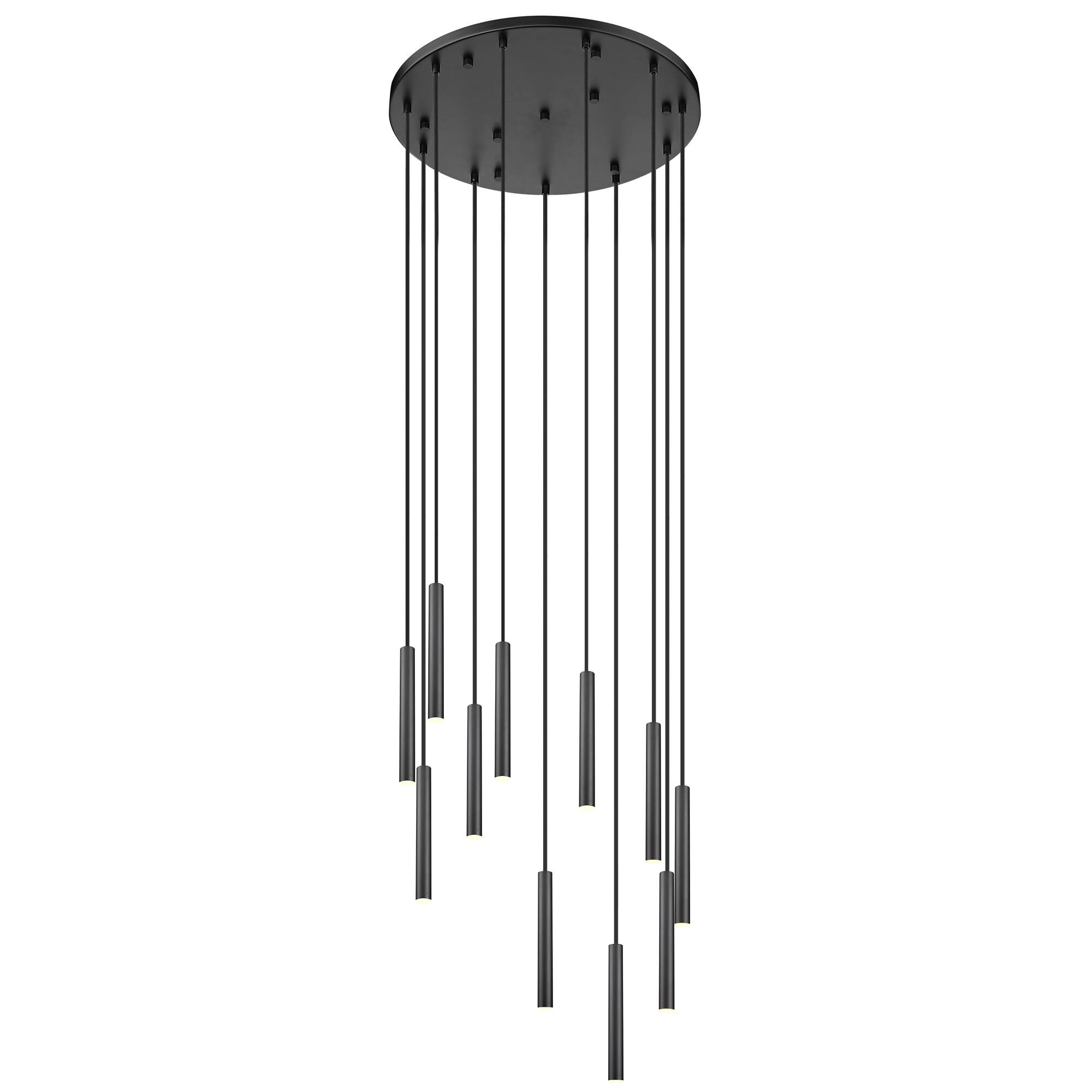 Shown in Matte Black finish and Matte Black glass and Matte Black shade