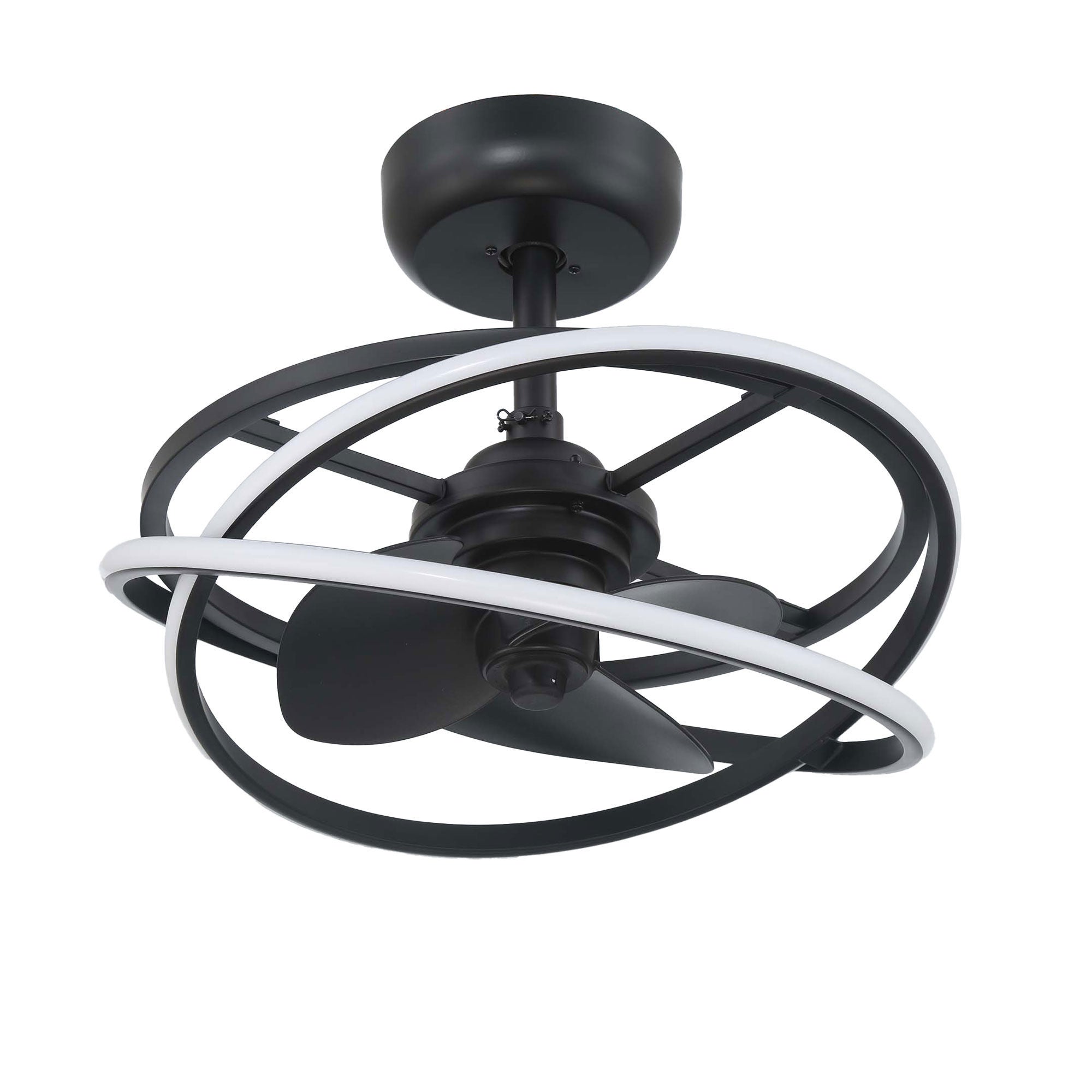 Cirro 20 Inch Chandelier Ceiling Fan with Light Kit,