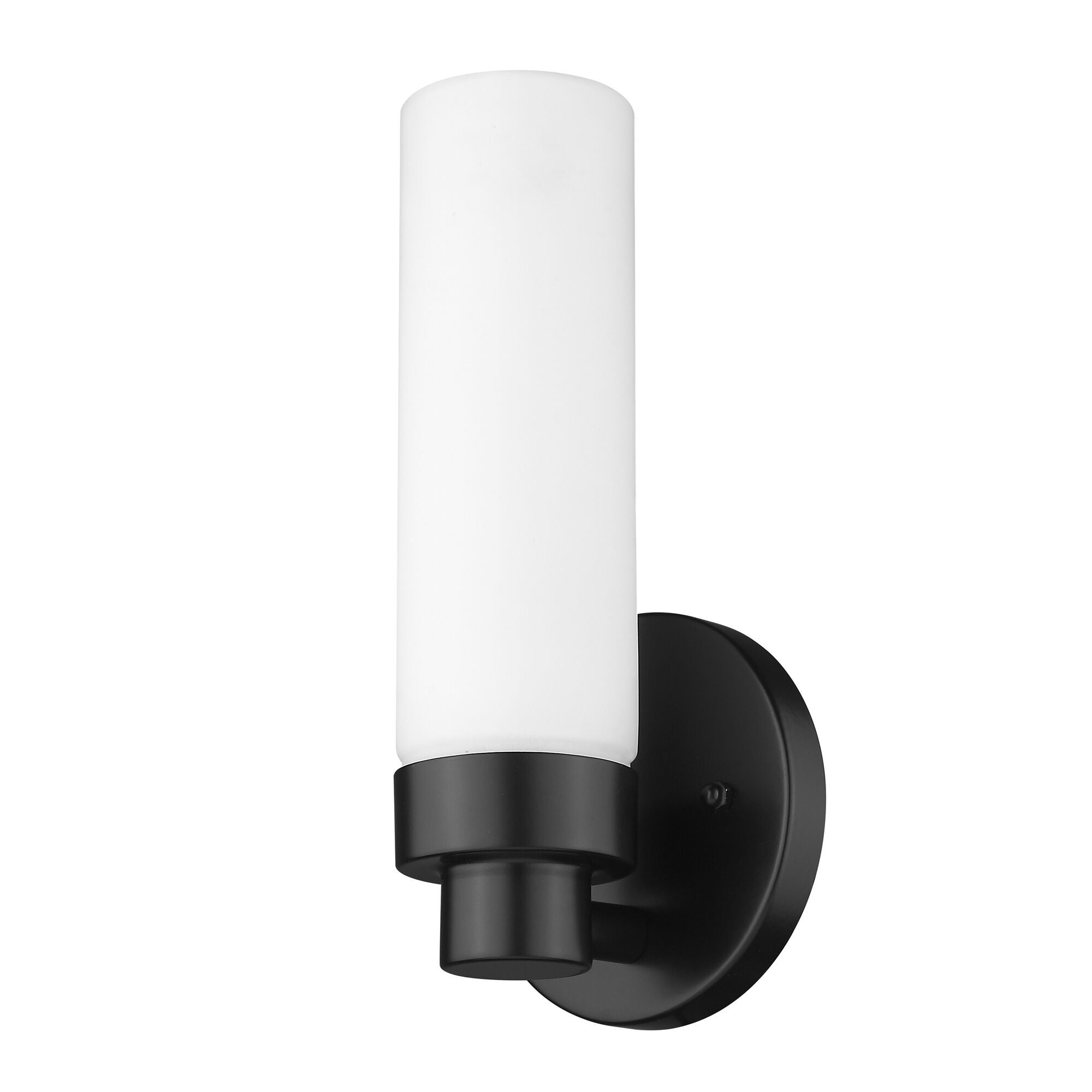 Shown in Matte Black finish and Frosted glass and Frosted Glass shade
