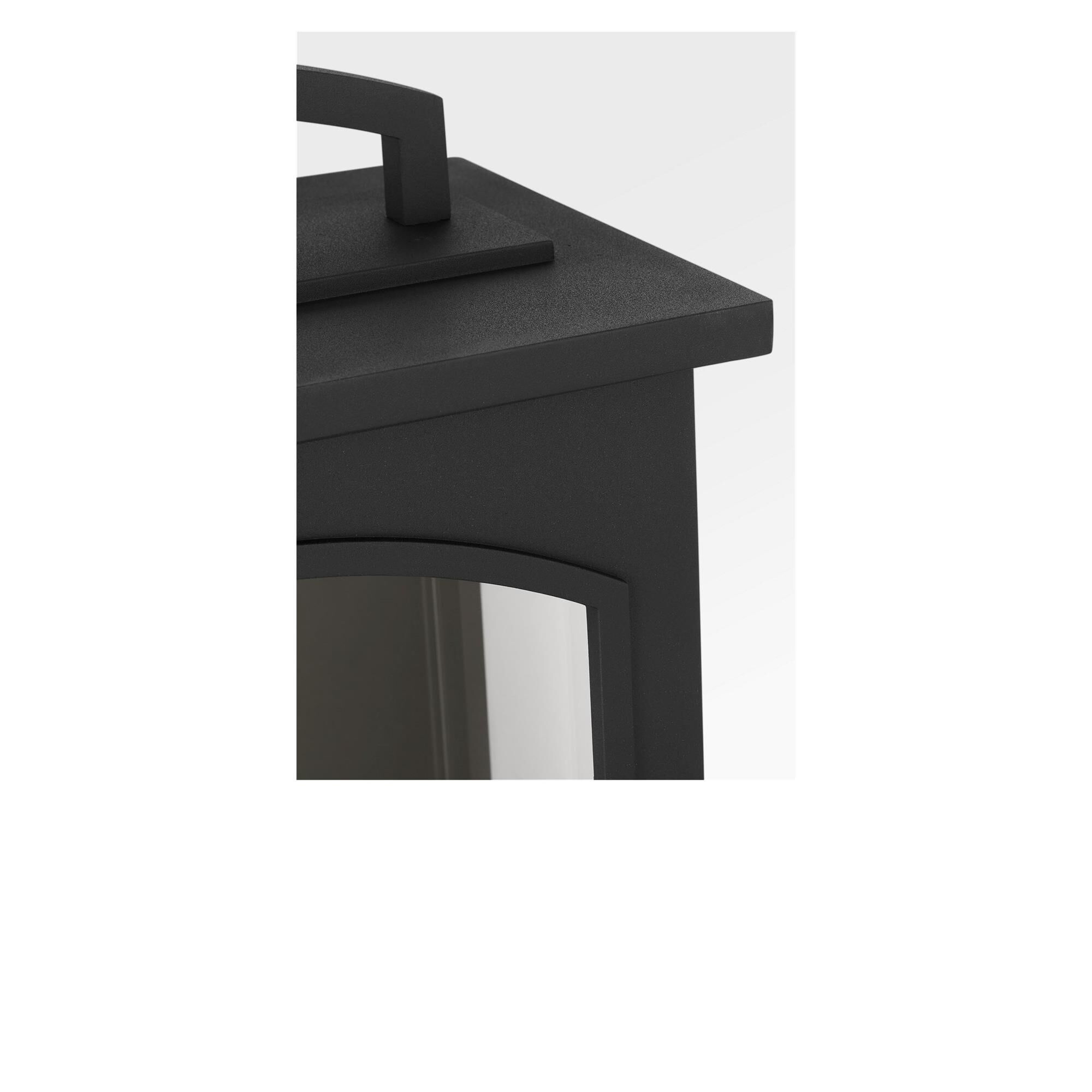 Shown in Textured Black finish and Clear glass