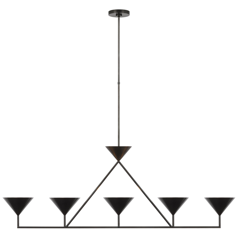 Paloma Contreras Orsay 60 Inch 5 Light LED Linear Suspension Light by Visual Comfort Signature Collection