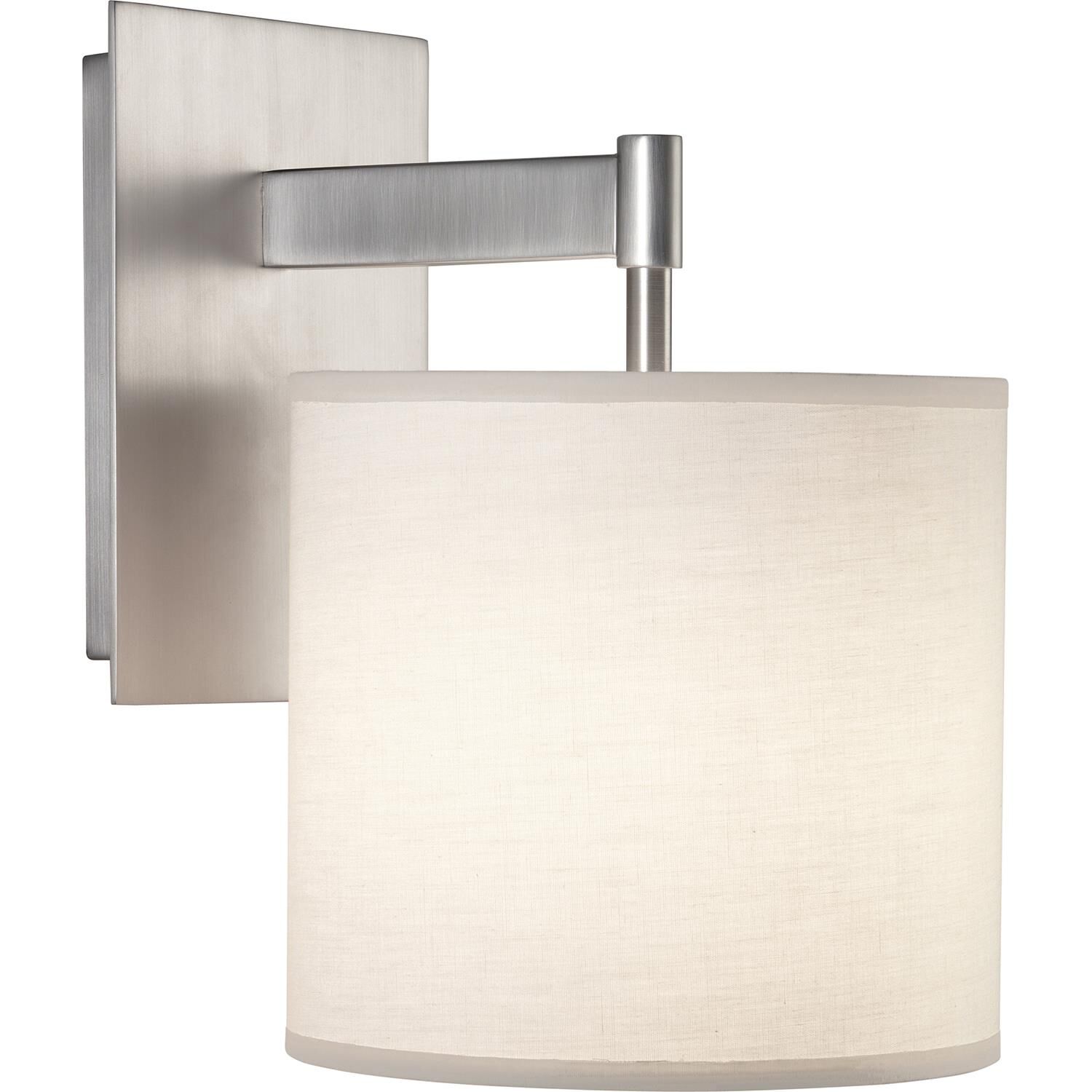 Shown in Stainless Steel  finish and Fondine Fabric shade