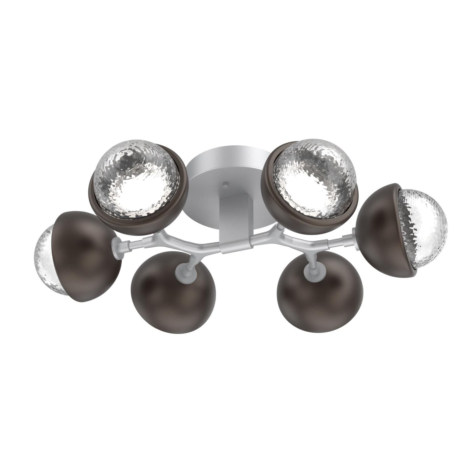 Shown in Classic Silver finish and Clear glass and Flat Bronze accent