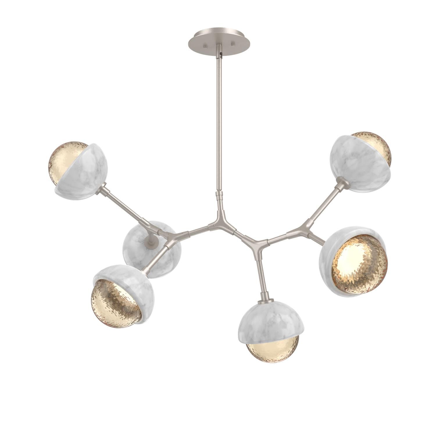 Levi Wilson Cabochon 31 Inch Linear Suspension Light by Hammerton Studio