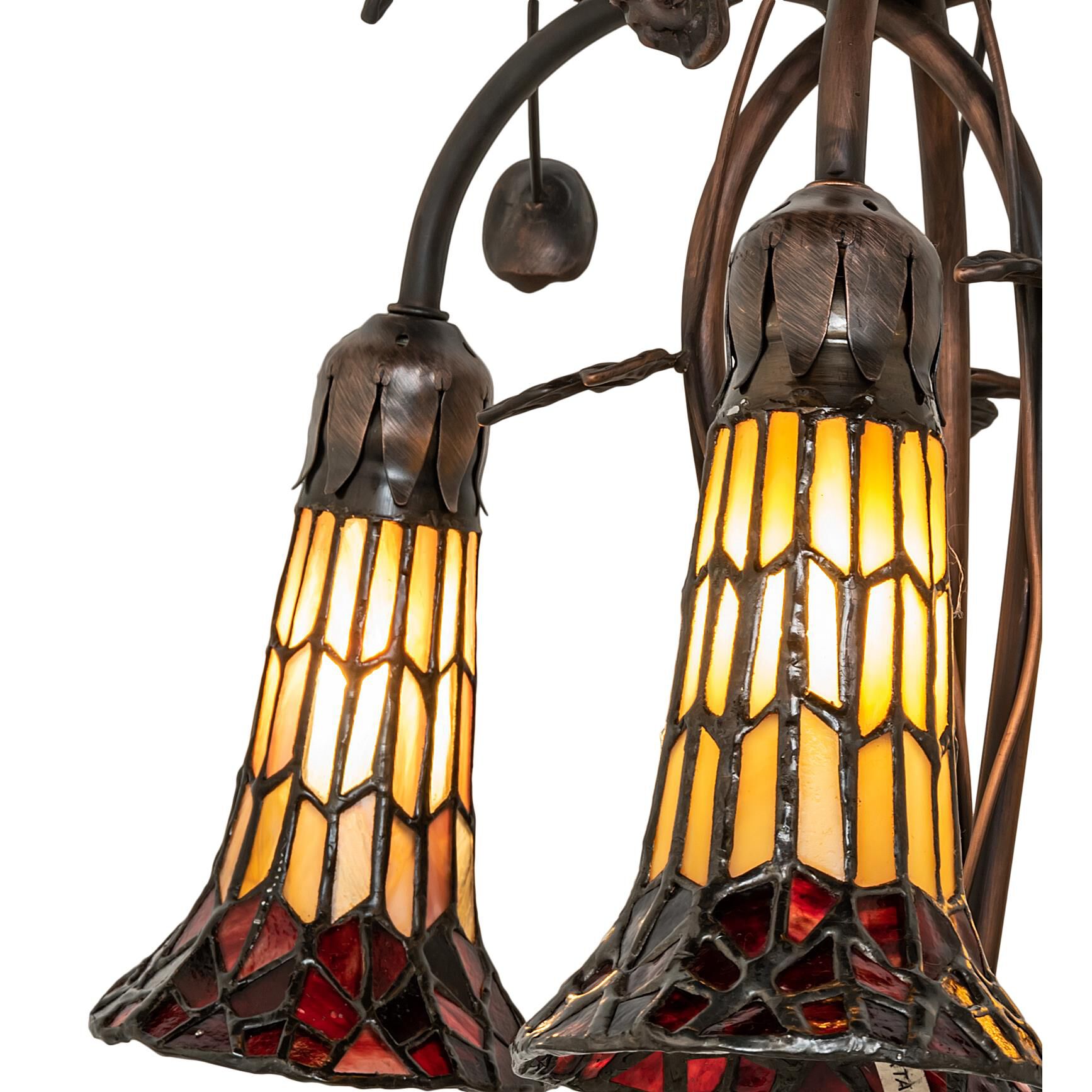 Stained Glass Pond Lily 58 Inch Floor Lamp by Meyda Lighting