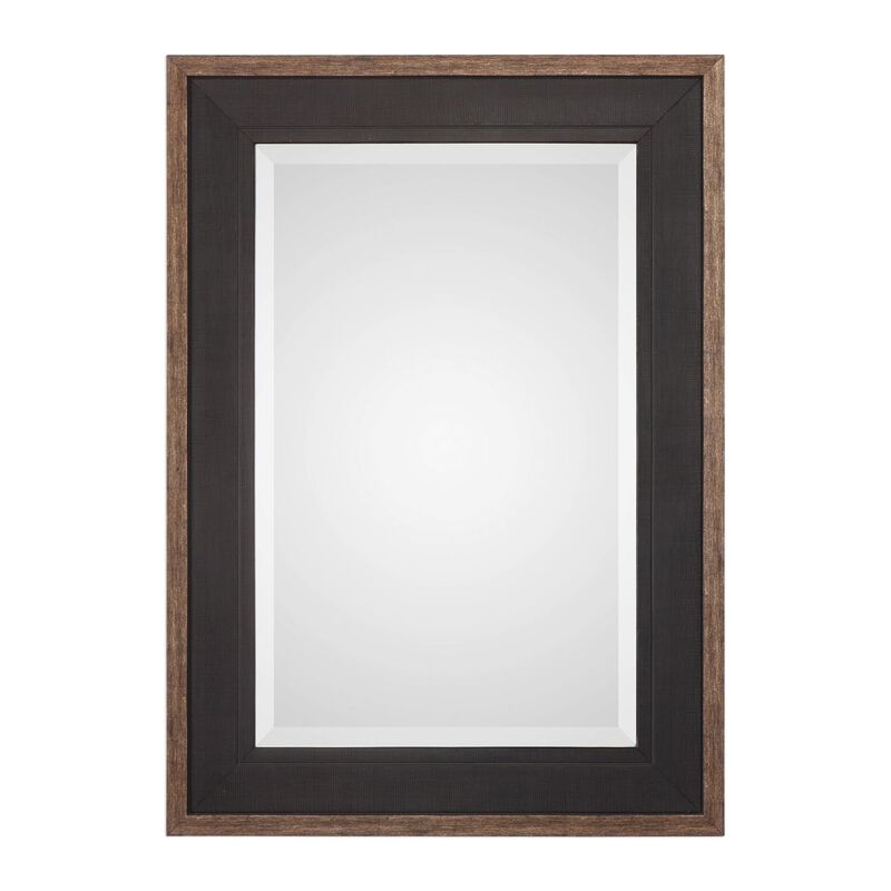Uttermost Staveley Rustic Black Mirror Decorative Mirrors by Uttermost