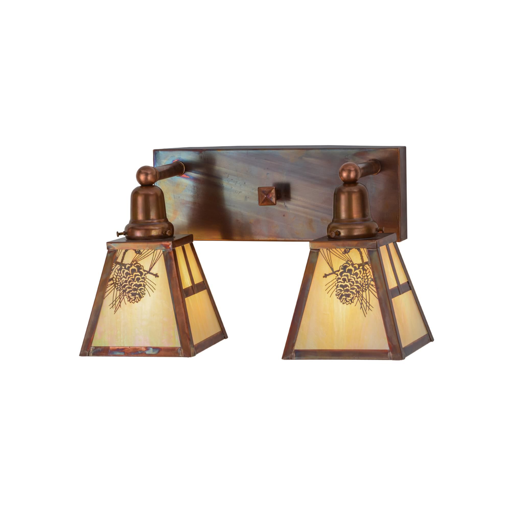 Winter Pine 17 Inch 2 Light Bath Vanity Light by Meyda Lighting