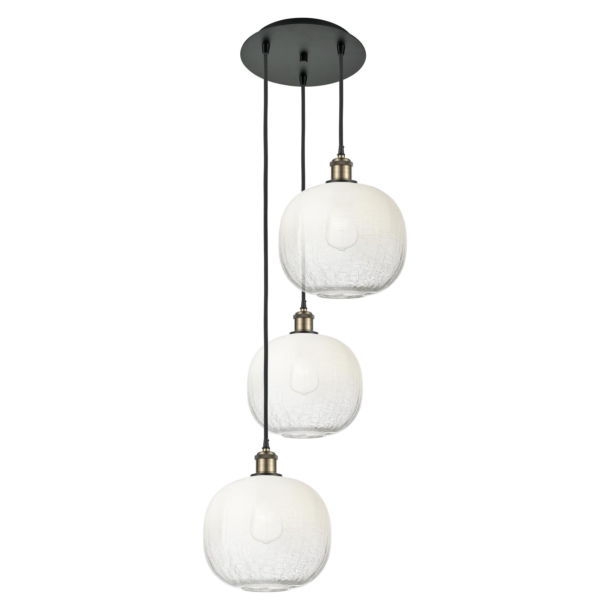Shown in Black Antique Brass finish and Opal glass