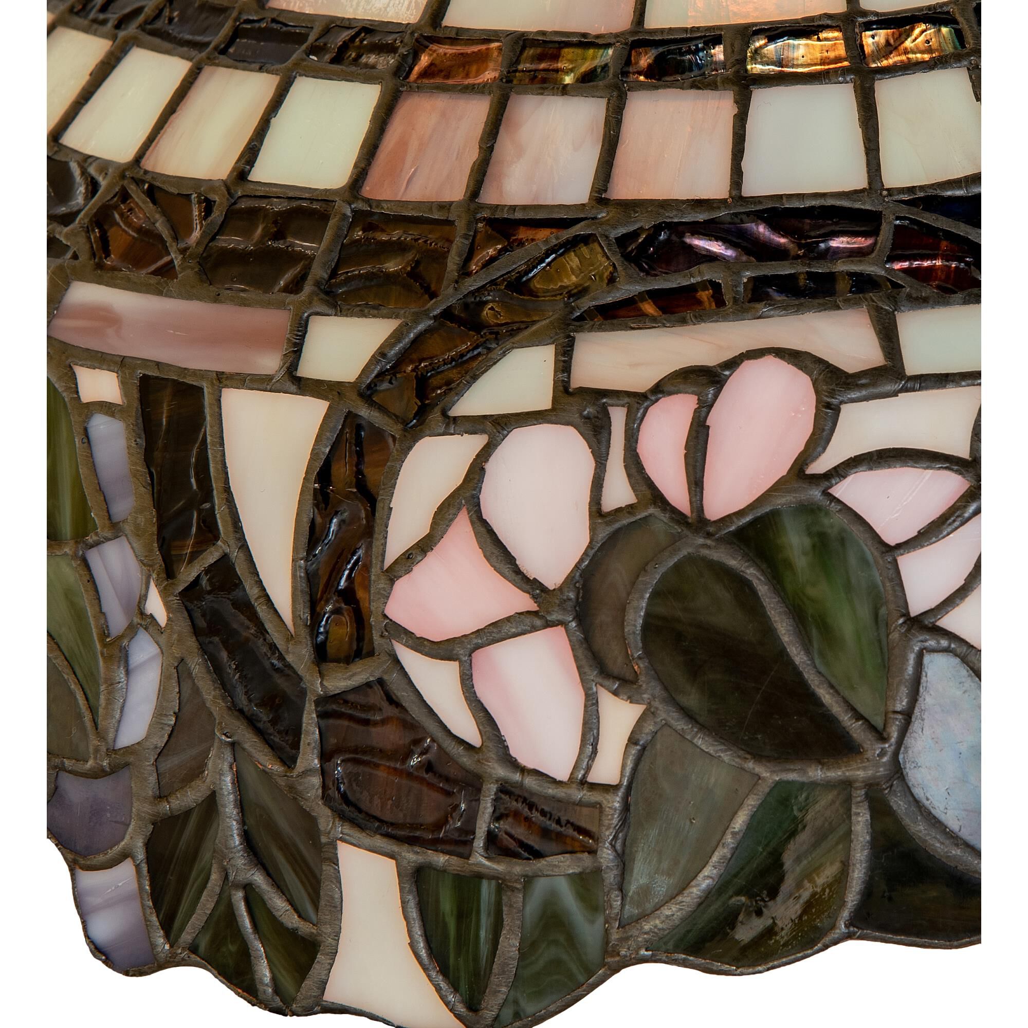 Shown with Pink;Green;Beige glass