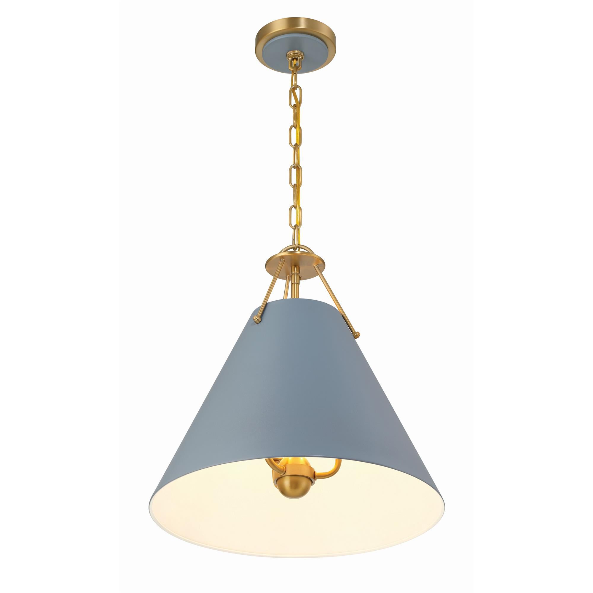 Shown in Vibrant Gold and Blue finish