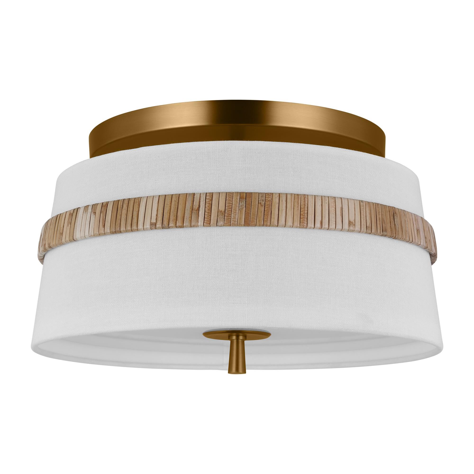 Alexa Hampton Cordtlandt 14 Inch 3 Light Semi Flush Mount,