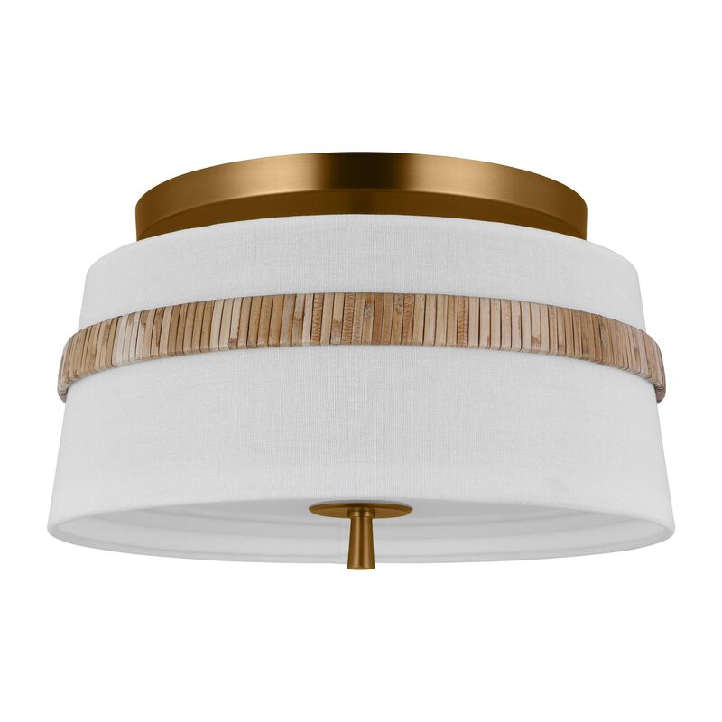 Alexa Hampton Cordtlandt 14 Inch 3 Light Semi Flush Mount by Visual Comfort Studio