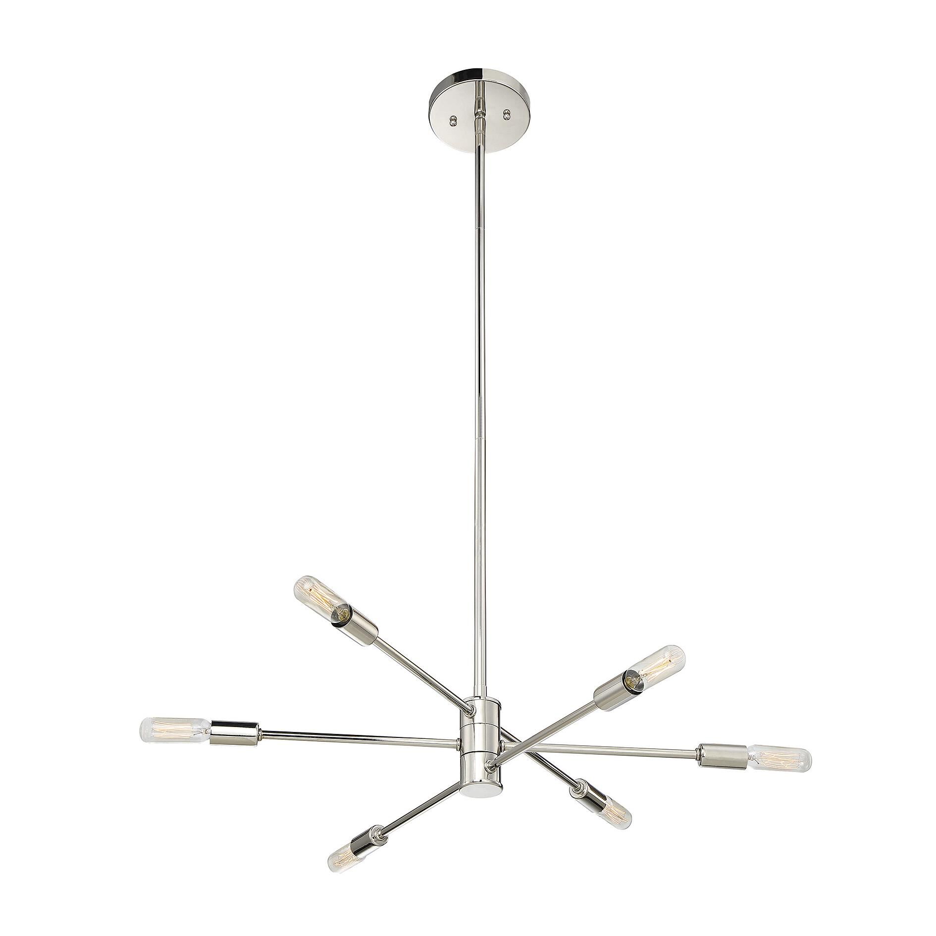 Lyrique 21 Inch 6 Light Mini Chandelier by Savoy House