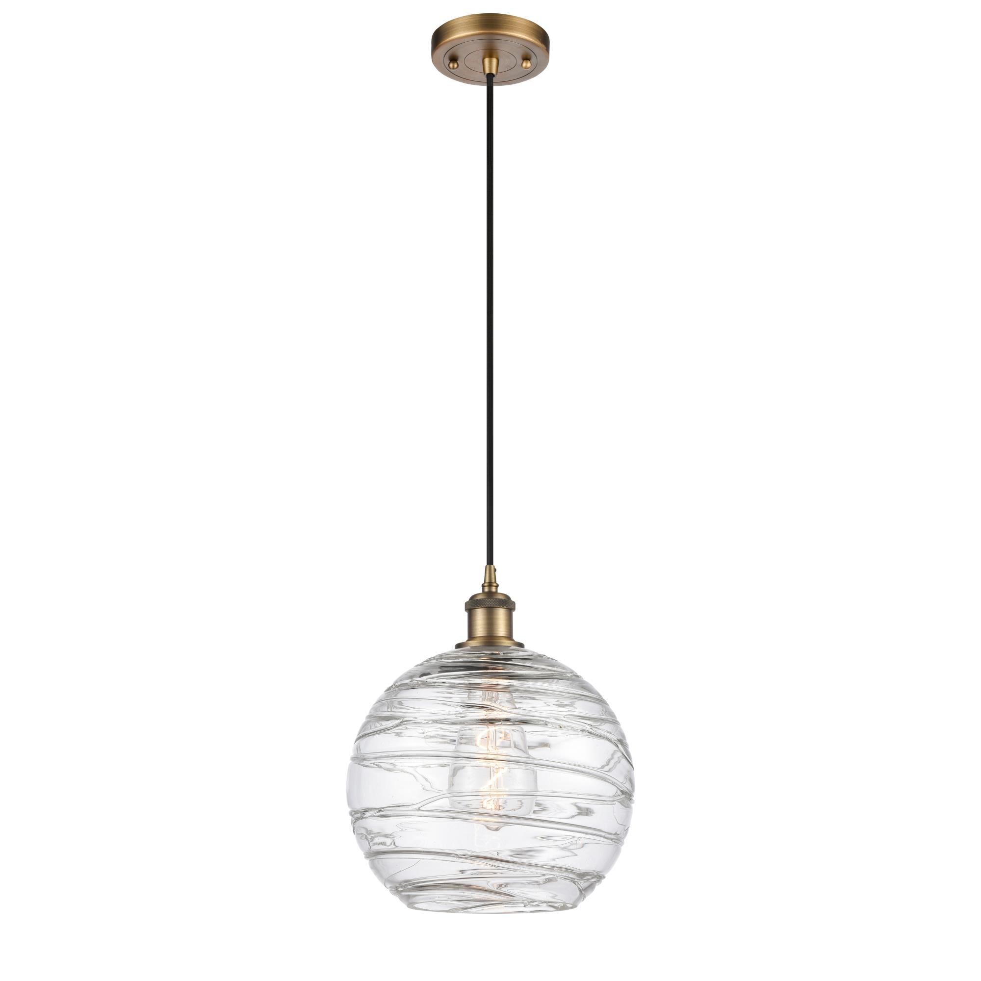 Bruno Marashlian Athens Deco Swirl 10 Inch Mini Pendant by Innovations Lighting