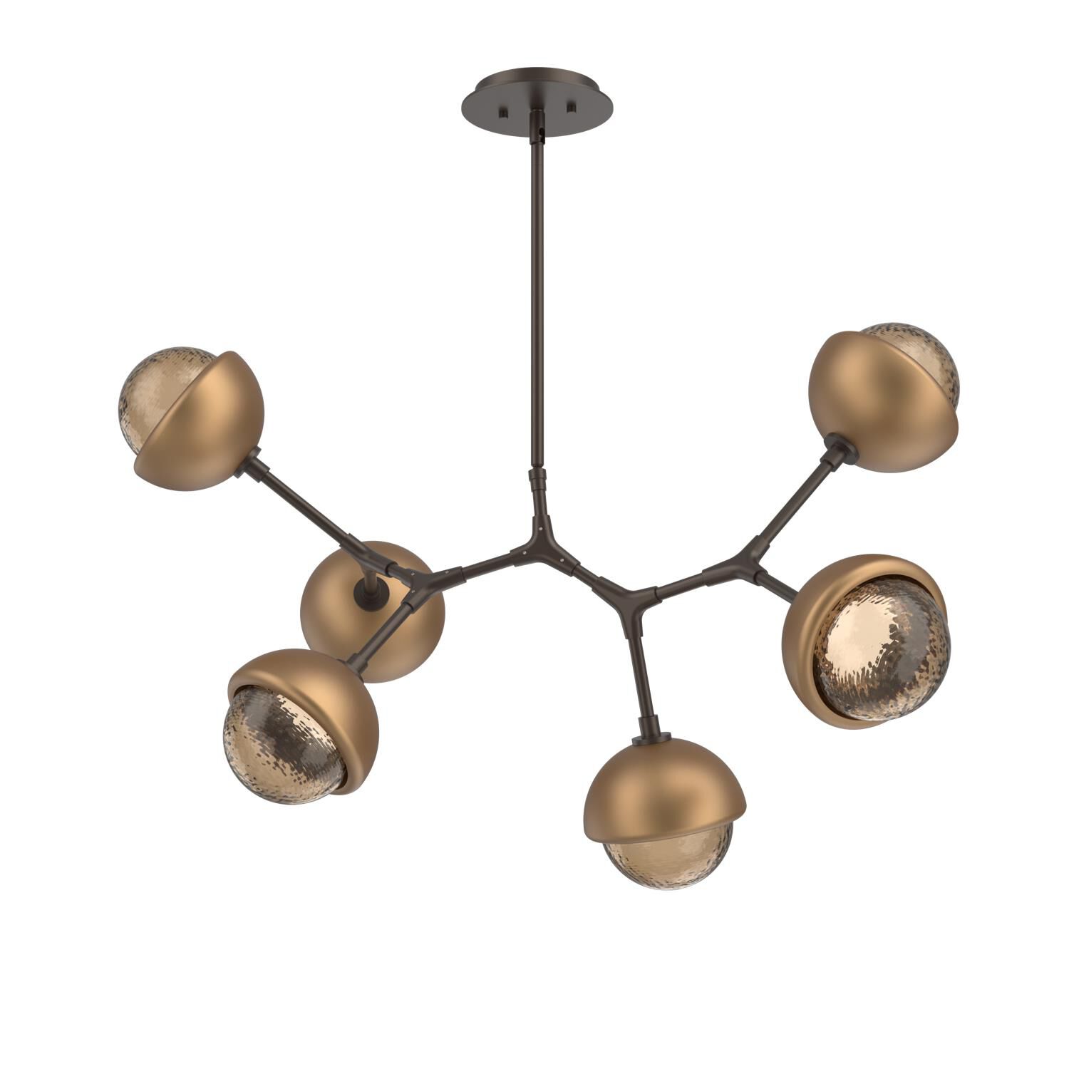 Levi Wilson Cabochon 31 Inch Linear Suspension Light by Hammerton Studio