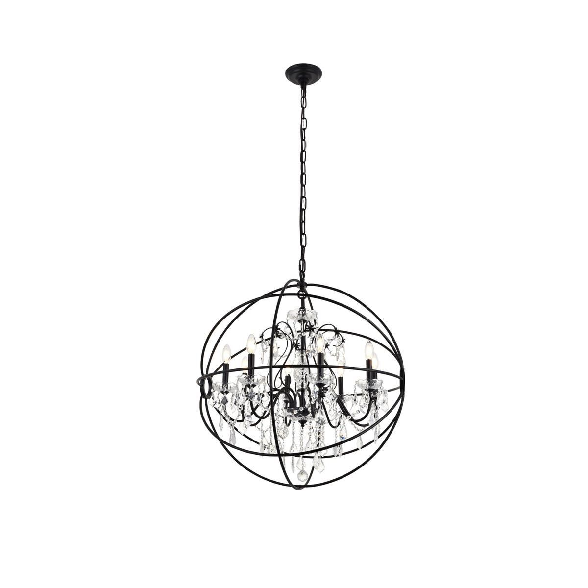 Cordelia 32 Inch 8 Light Chandelier by Elegant Lighting