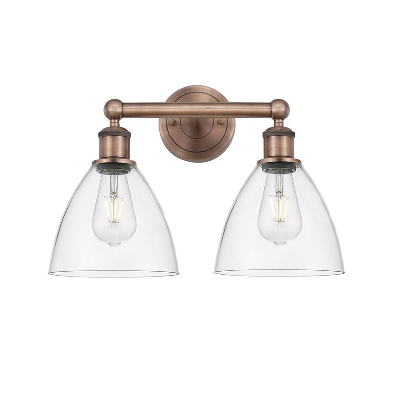 Bruno Marashlian Bristol Glass 16 Inch 2 Light Bath Vanity Light by Innovations Lighting