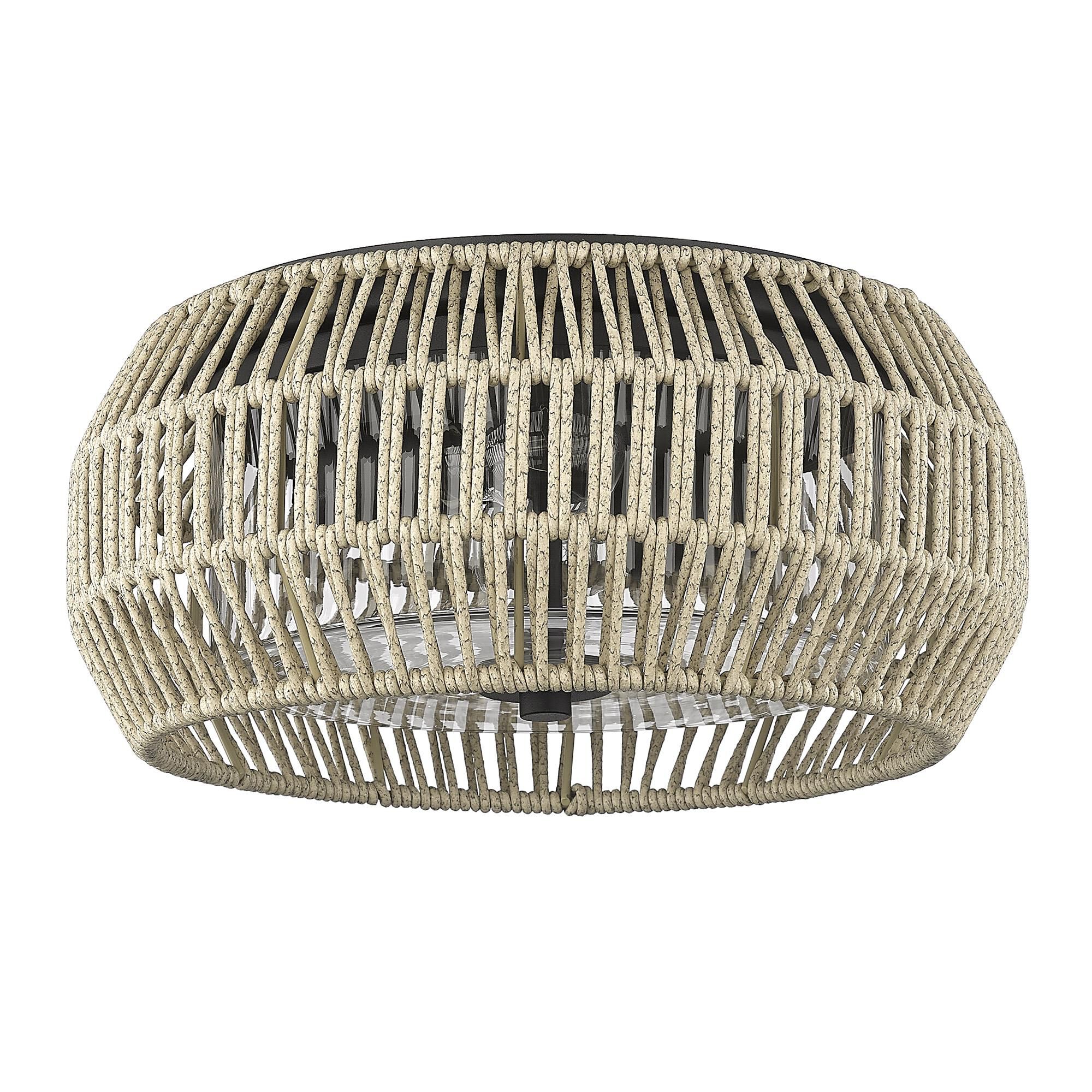 Seabrooke 14 Inch Outdoor Flush Mount by Golden Lighting
