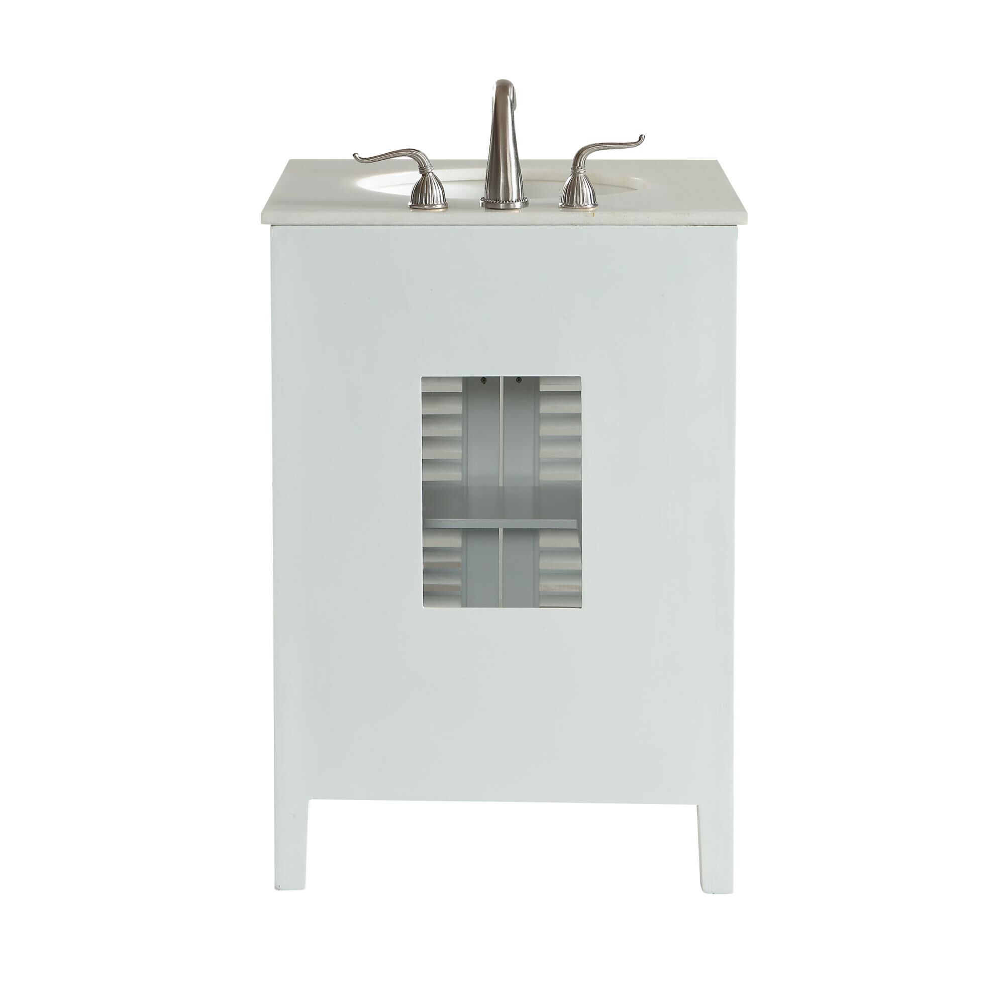 Shown in White finish