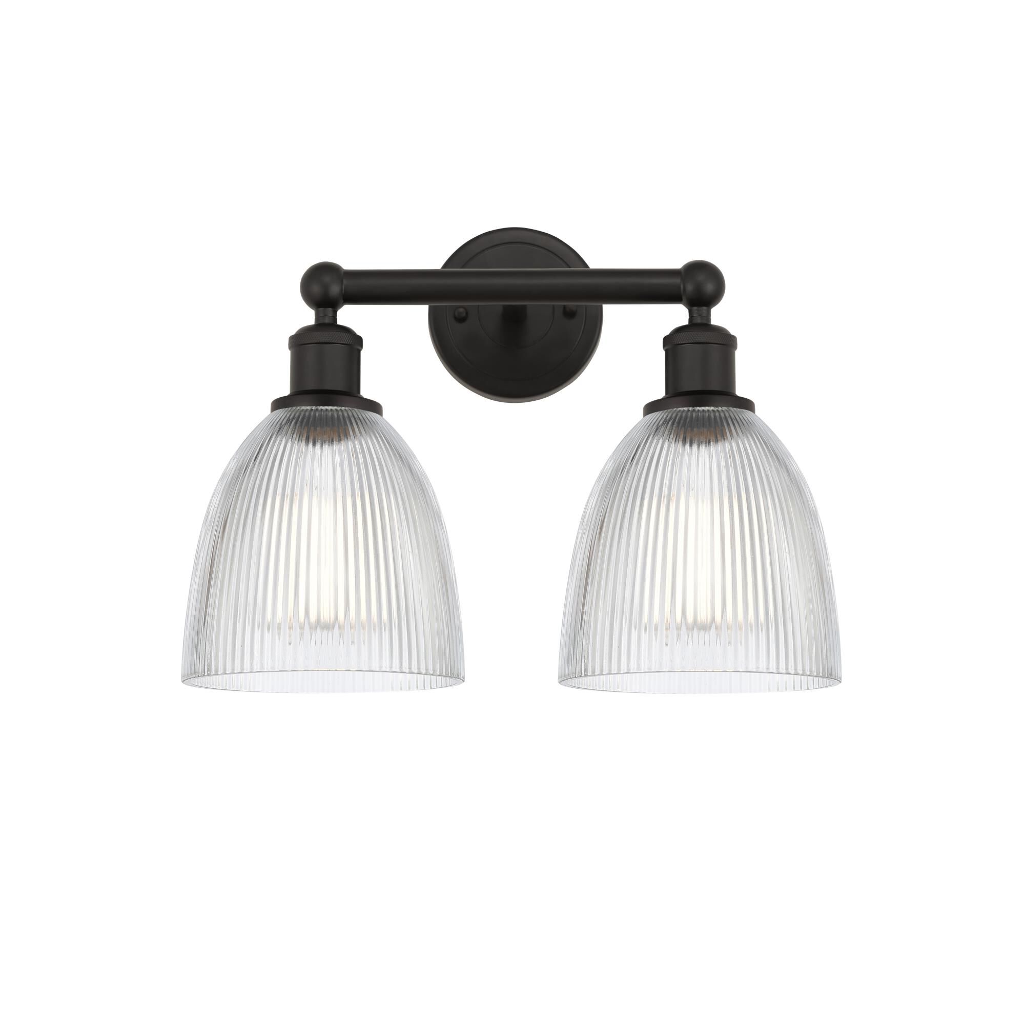 Shown in Oil Rubbed Bronze, Clear finish and Clear glass and Clear Glass shade