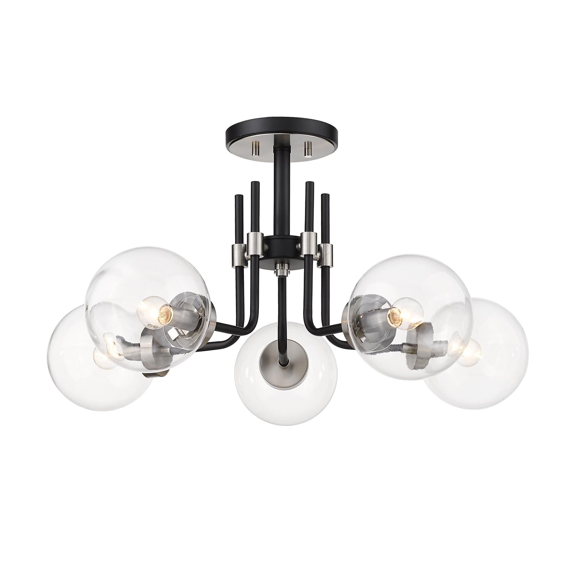 Parsons 27 Inch 5 Light Semi Flush Mount by Z-Lite