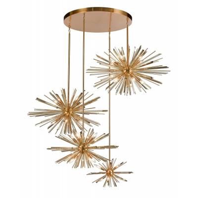 Shown in Antique Brass With Champagne Glass finish