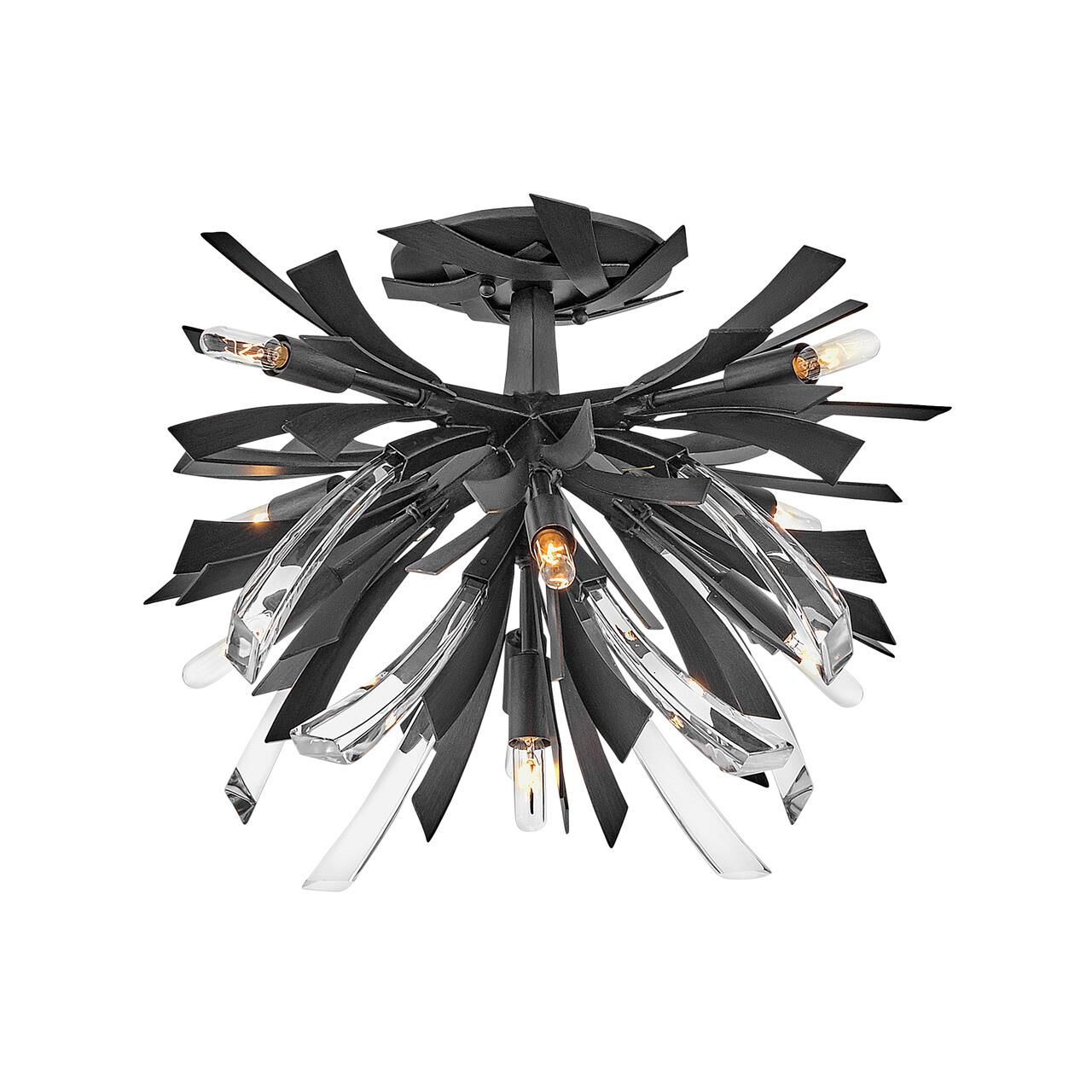 Vida 24 Inch 9 Light Semi Flush Mount by Fredrick Ramond