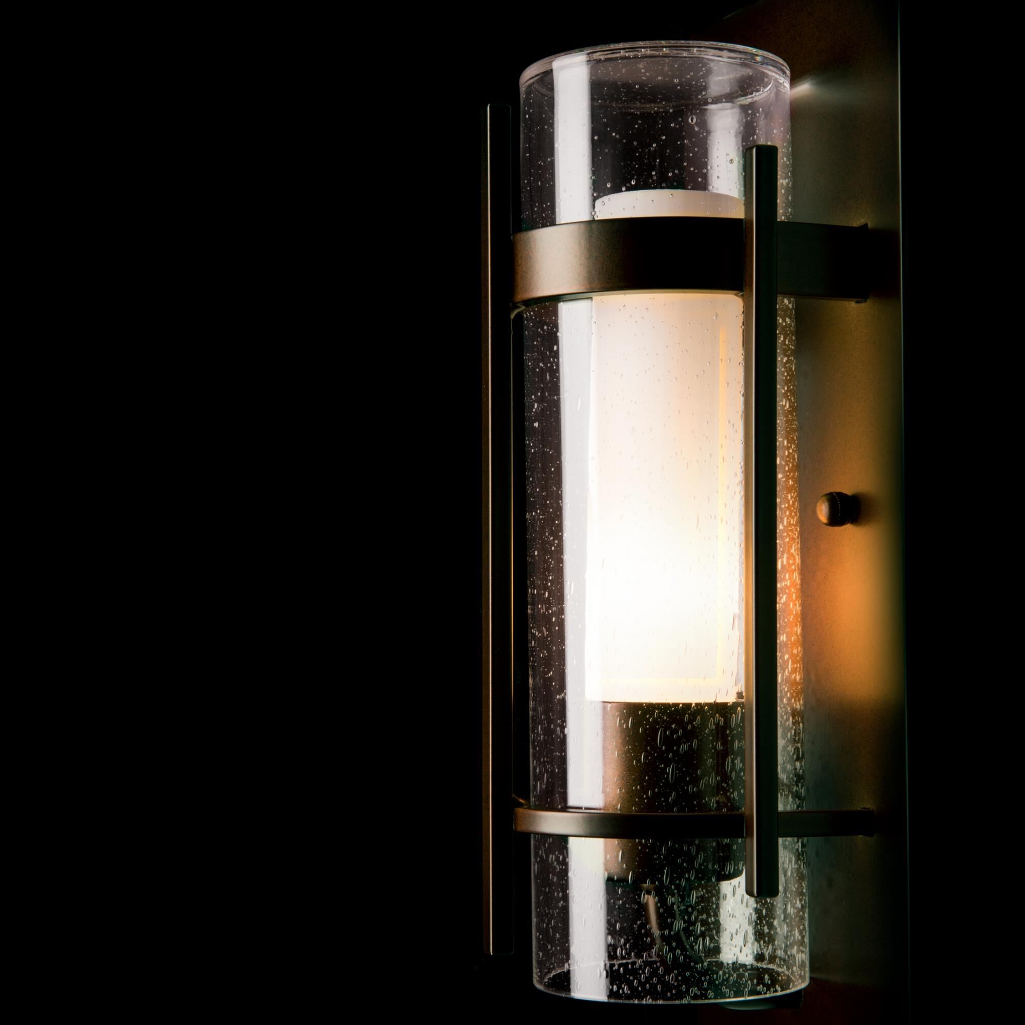 Hubbardton Forge Banded 12 Inch Tall Outdoor Wall Light