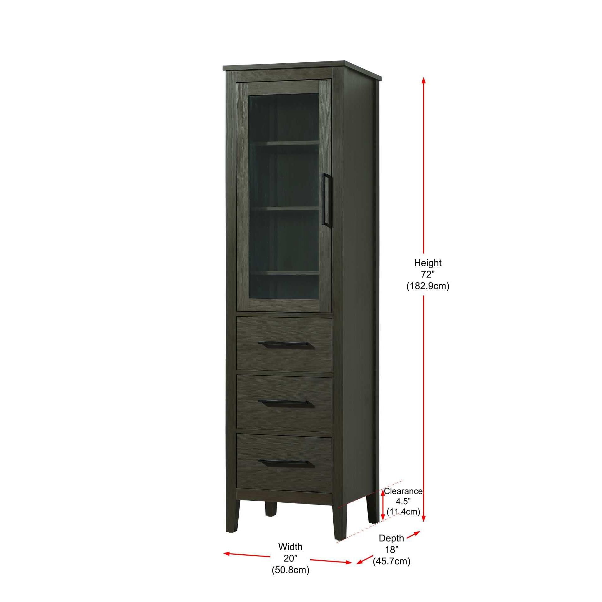 Millie 72 Inch Storage Cabinet by Elegant Decor