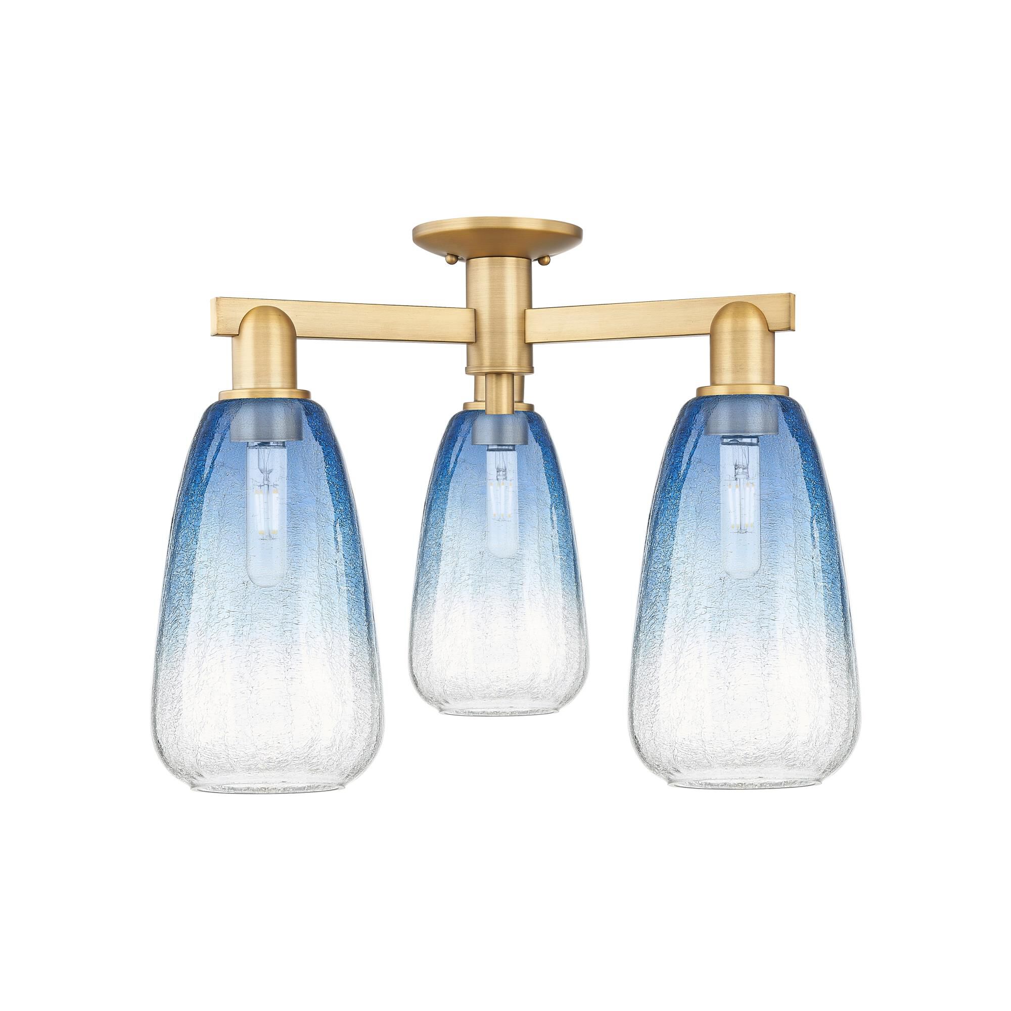 Bruno Marashlian Brookhaven Almond 24 Inch Semi Flush Mount by Innovations Lighting