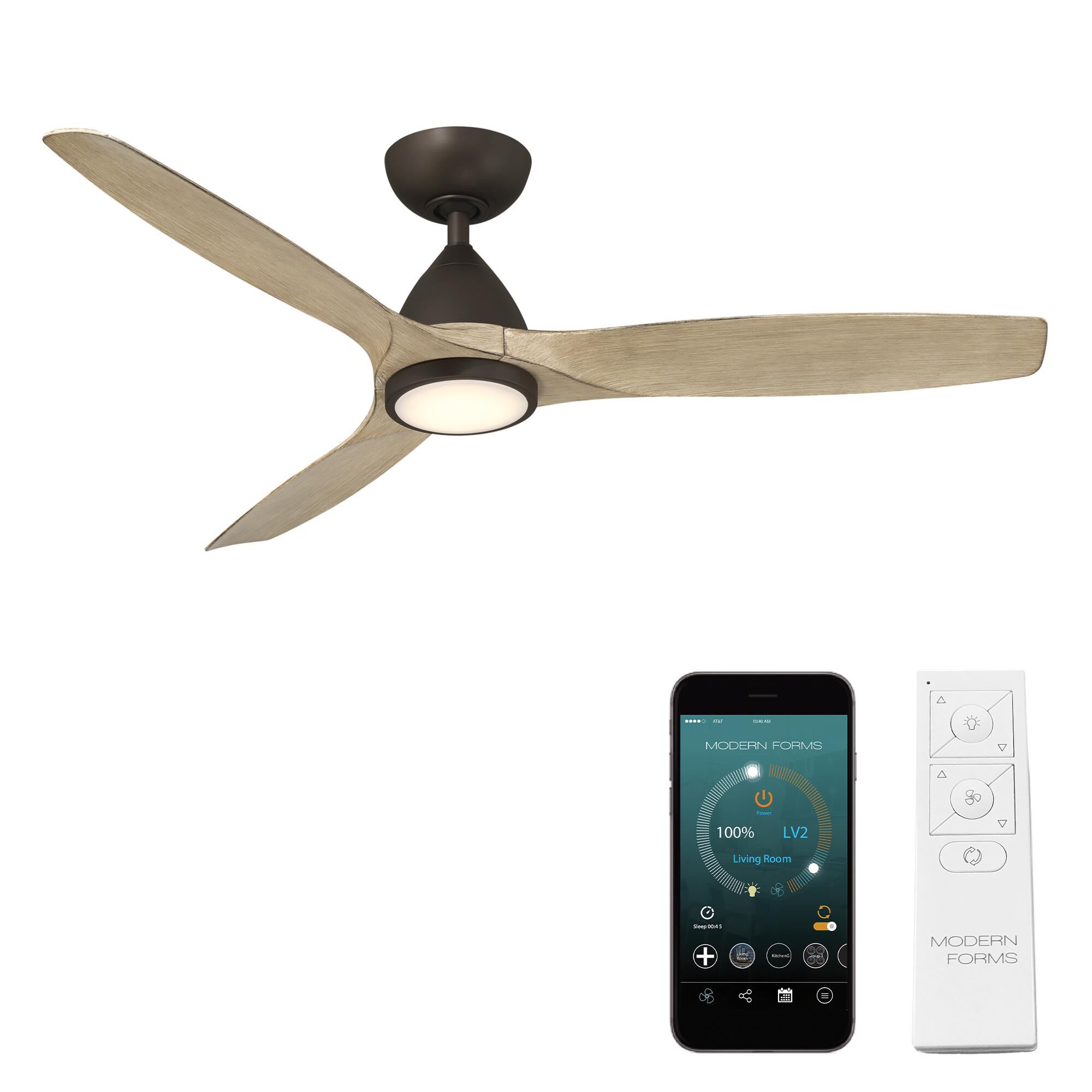 Skylark 54 Inch Ceiling Fan with Light Kit by Modern Forms