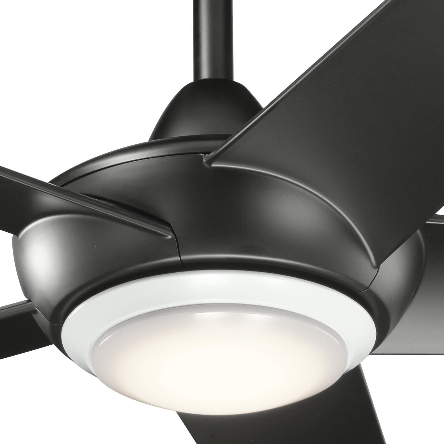 Shown in Satin Black finish and Frosted White Polycarbonate glass