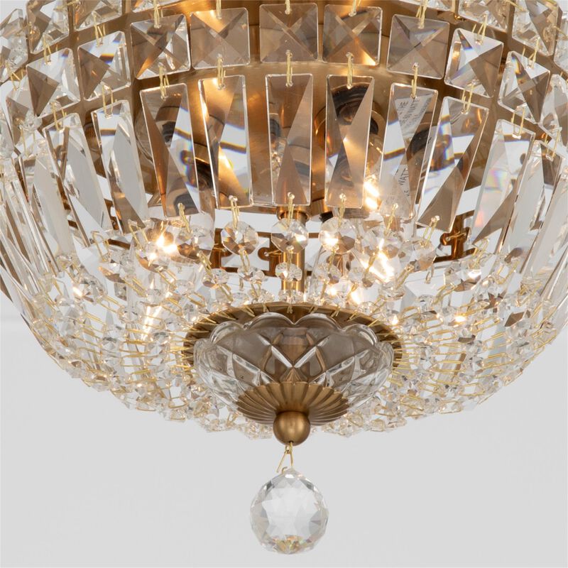 Roslyn 10 Inch 3 Light Flush Mount by Crystorama