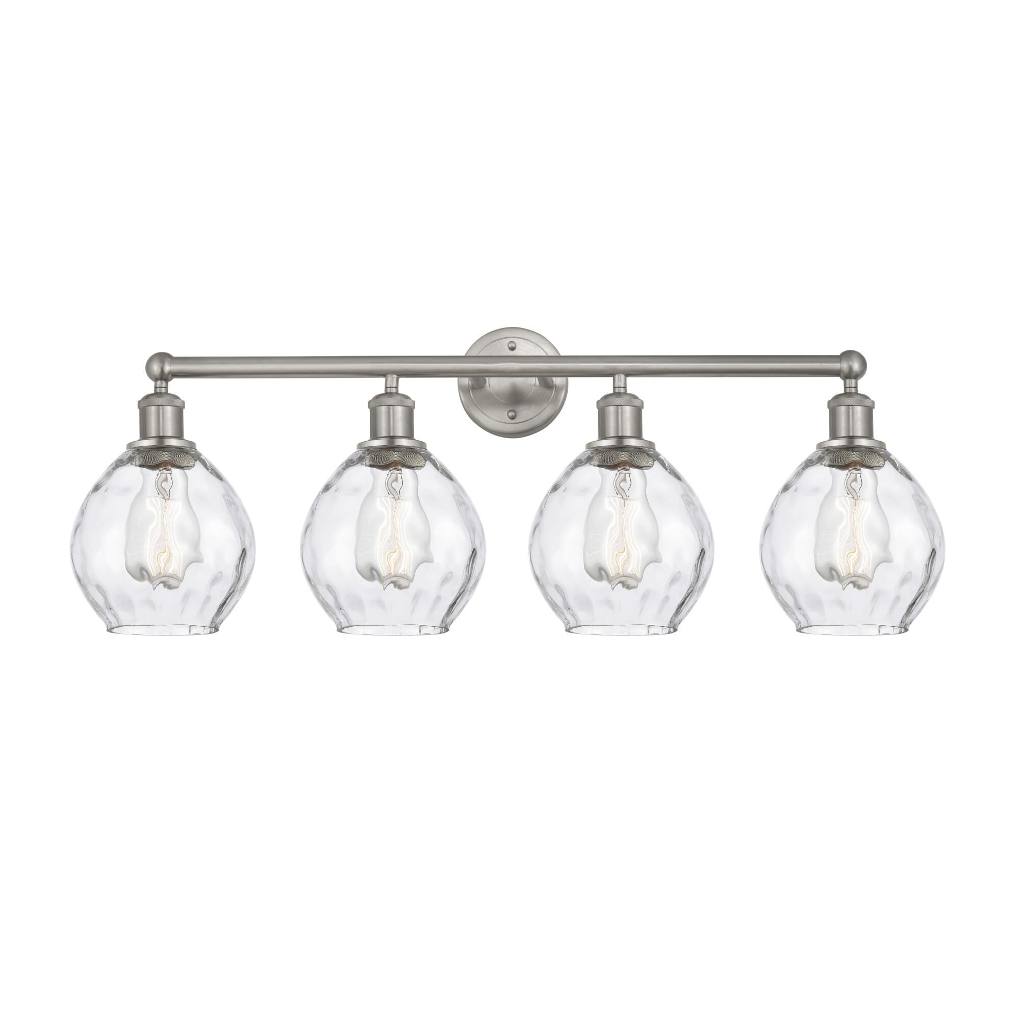 Shown in Brushed Satin Nickel, Clear finish and Clear glass and Clear Glass shade