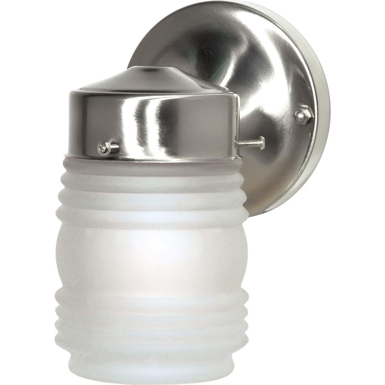 Mason Jar 9 Inch Tall 1 Light Outdoor Wall Light by Nuvo Lighting