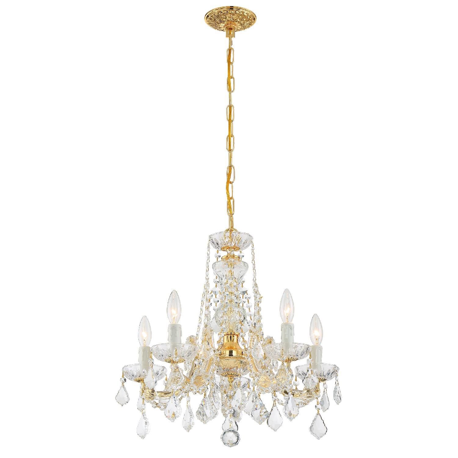 Maria Theresa 20 Inch 5 Light Mini Chandelier by Crystorama