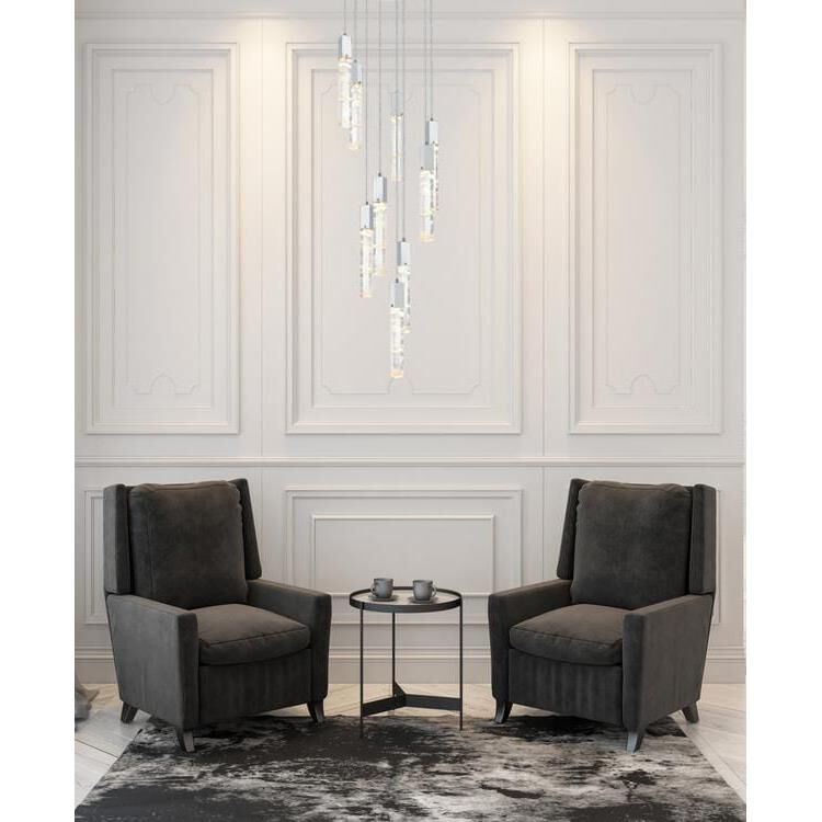 Shown in Chrome finish and Rc crystal and Clear glass