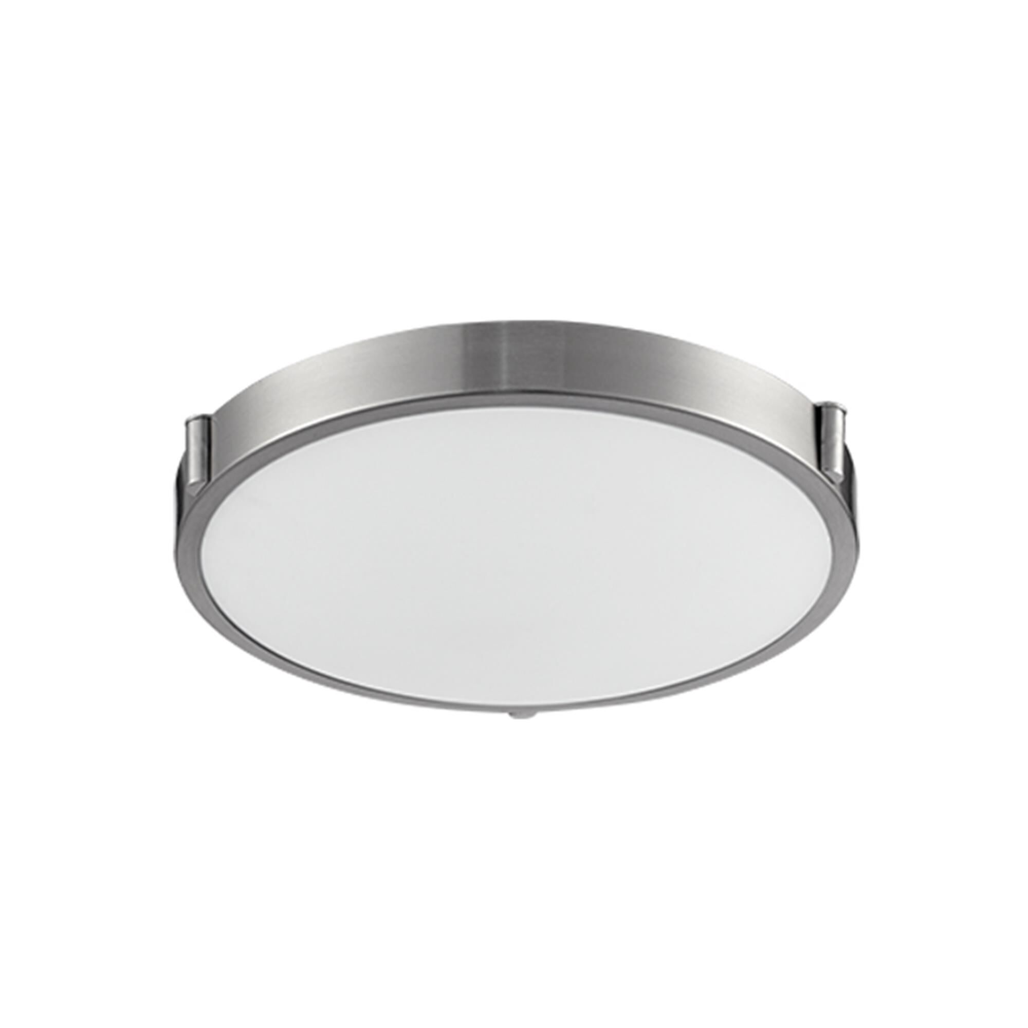 Shown in Brushed Nickel finish and Opal glass