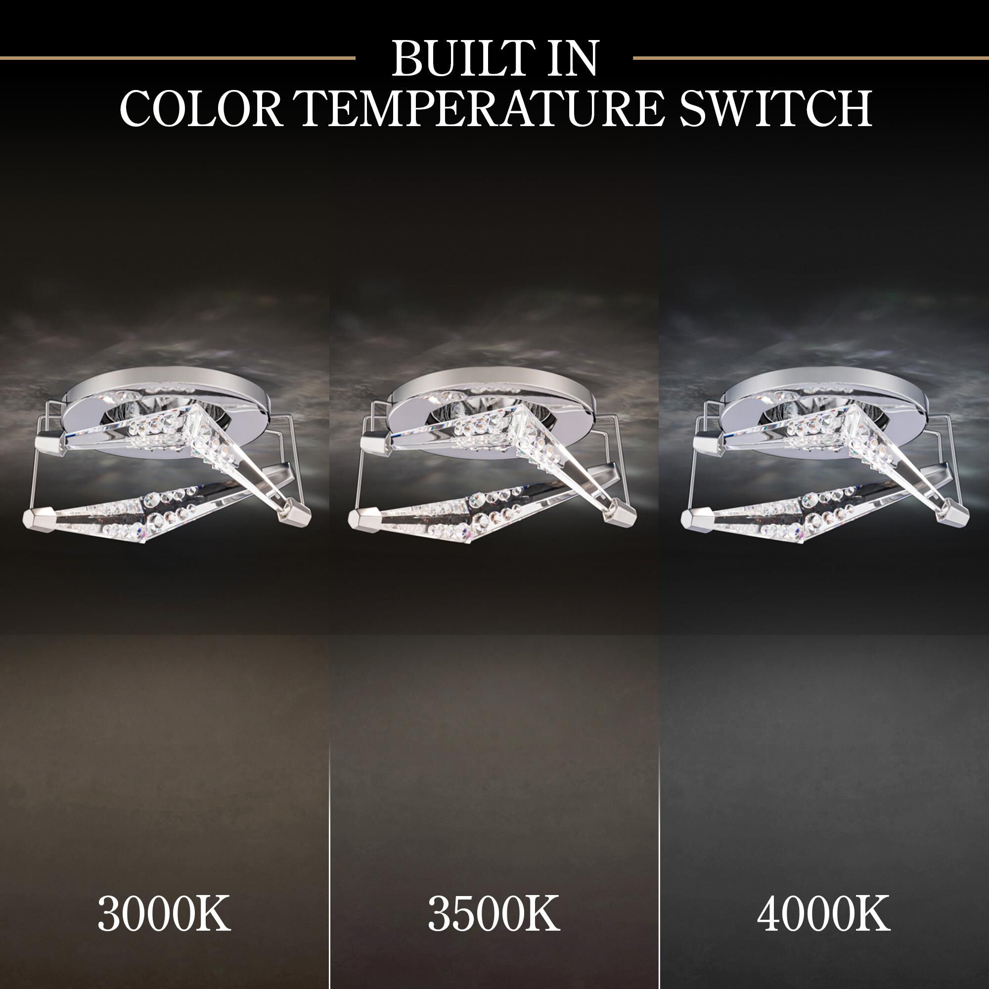 Shown in Polished Chrome finish and Clear Radiance Crystal glass